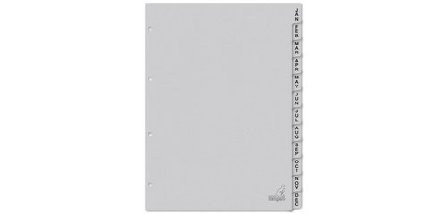 Intercalaire carton ECO, mois, A4, 12 pièces