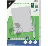 Intercalaire carton ECO, chiffres 1-7, 7 pièces