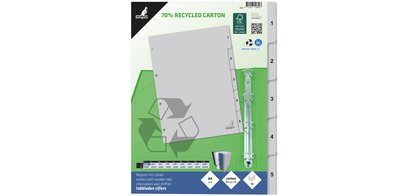 ECO cardboard divider, numbers 1-52, 52 pieces