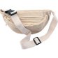 Sac banane, en velours, beige