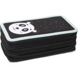 Étui scolaire Triple Decker Panda, 36 pièces
