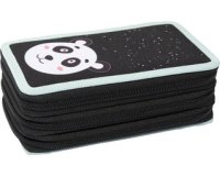 Étui scolaire Triple Decker Panda, 36 pièces