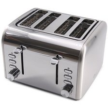 Grille-pain 4 tranches Premium Inox
