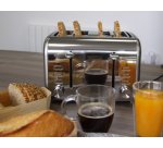 Grille-pain 4 tranches Premium Inox