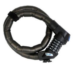 Chaîne antivol pour vélo, longueur: 900 mm, noir