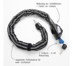 Chaîne antivol pour vélo Reflex, longueur: 800 mm