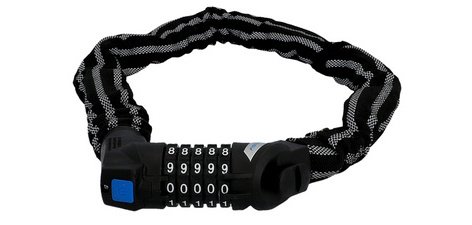 Chaîne antivol pour vélo Reflex Code, (L)800 mm