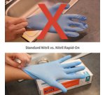 Gants en nitrile Rapid-On, non poudré - Boîte de 100