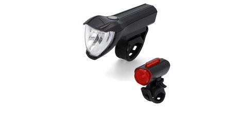Kit d'éclairage LED rechargeable TWIN, 50/25/15 lux