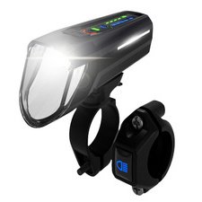 Feu avant LED pour vélo, avec pleins phares, 100 lux