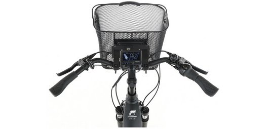 Panier pour guidon de vélo E-Bike PLUS, noir