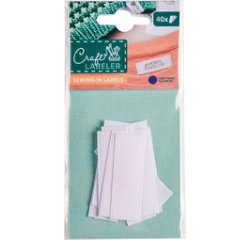 Étiquette à coudre Craft Labeler, recharge, blanc