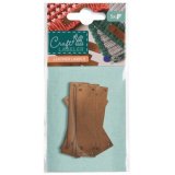 Étiquette à coudre Craft Labeler, cuir, marron