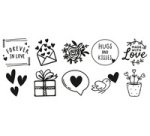 Kit tampon à motif 'Switch' - messages d'amour