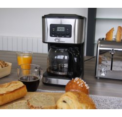 Cafetière Café Control, argent/noir