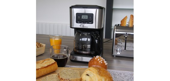 Cafetière Café Control, argent/noir
