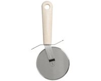 Roulette à pizza BIO, longueur: 220 mm, inox/crème