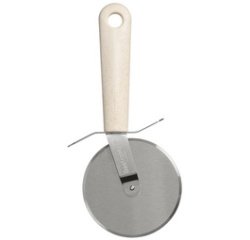 Pizzawiel BIO, lengte: 220 mm, roestvrij staal/crème