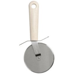 Roulette à pizza BIO, longueur: 220 mm, inox/crème