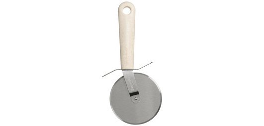 Roulette à pizza BIO, longueur: 220 mm, inox/crème