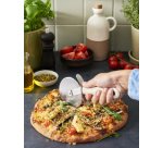 Roulette à pizza BIO, longueur: 220 mm, inox/crème