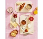 Planche à découper BIO, 250 x 150 mm, crème