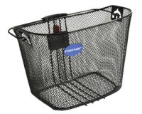 Panier pour guidon de vélo, fixation rapide, noir