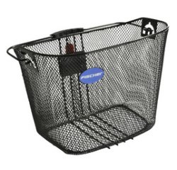 Panier pour guidon de vélo, fixation rapide, noir