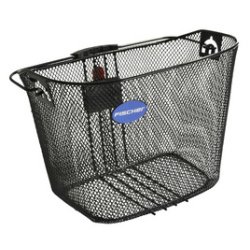 Panier pour guidon de vélo, fixation rapide, noir