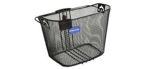 Panier pour guidon de vélo, fixation rapide, noir