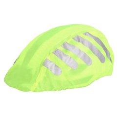 Housse imperméable pour casque de vélo, jaune fluo