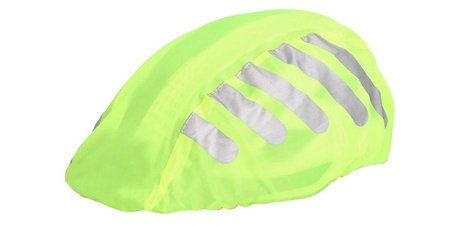 Housse imperméable pour casque de vélo, jaune fluo