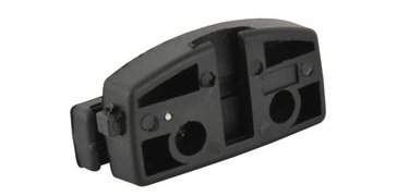 Bike lock mount, on seat rail