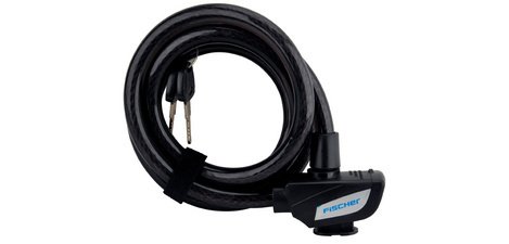 Anti-theft bike cable, length: 1,800 mm, black