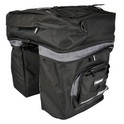 Sacoche pour porte-bages de vélo, 3 sacs, noir