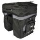 Sacoche pour porte-bages de vélo, 3 sacs, noir