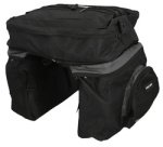 Sacoche pour porte-bages de vélo, 3 sacs, noir