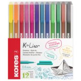 Feutre Fineliner 'K-Liner', tracé: 0,4 mm, étui de 12