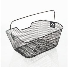 Panier de vélo pour porte-bagage, noir