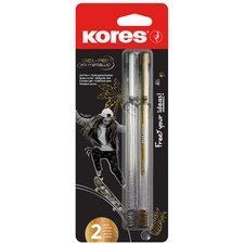 Stylo roller à encre gel 'K11 Metallic', blister de 2