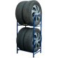 Rayonnage pour pneus de voiture, pour 4 pneus, bleu
