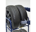 Rayonnage pour pneus de voiture, pour 4 pneus, bleu