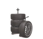 Support de rangement mobile pour 4 pneus/roues