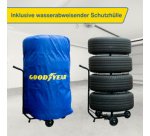 Support de rangement mobile pour 4 pneus/roues