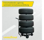 Support de rangement mobile pour 4 pneus/roues