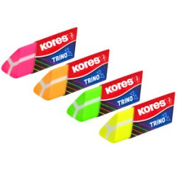 Gomme en plastique 'Trino', fluorescent