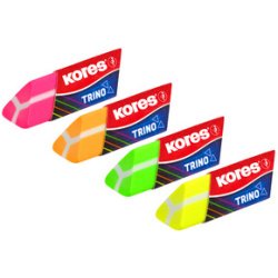 Gomme en plastique 'Trino', fluorescent