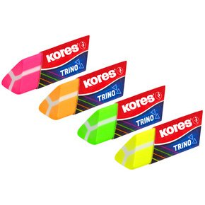 Gomme en plastique 'Trino', fluorescent