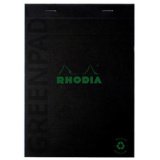 Bloc-notes GREENPAD, A5, quadrillé, noir