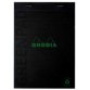 Bloc-notes GREENPAD, A5, quadrillé, noir